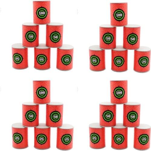 6pcs/12pcs/18pcs/24Pcs EVA Foam Bullet Target Dart Toys for Nerf N-strike Fixed Elite Games Kids Training Supplies Toy
