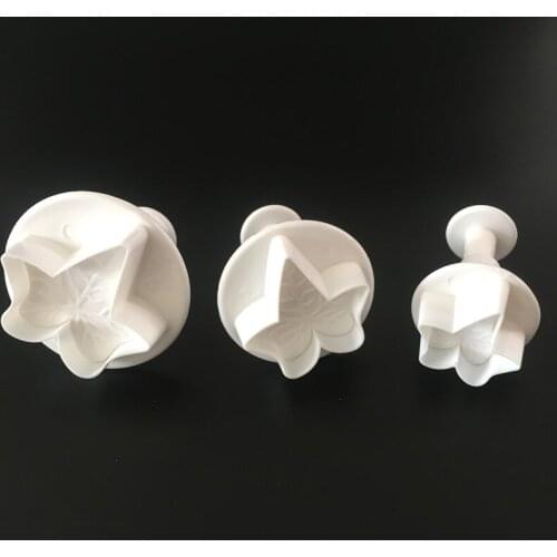 Baking Tools Wholesale Turn Sugar Cake Tool Maple 3 Pieces Set Embossing Mold Spring Mold Biscuit Mold A190