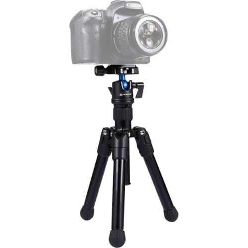Pocket Mini Microspur Photos Metal Tripod Mount with 360 Degree Ball Head for DSLR Digital Camera Height 24.5-57cm Max 3kg