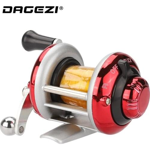 DAGEZI Right Handed-Round ice fishing reel Bait Casting Fishing Reel Saltwater Trolling Reels Trolling Carp Ice Fishing Reels