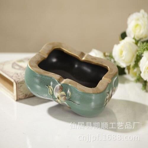 Creative household decorative ceramic ashtray YG-06