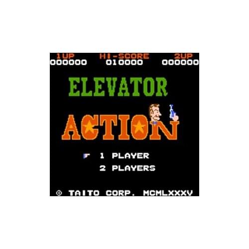 Elevator Action Region Free 8 Bit Game Card For 72 Pin Video Game Player