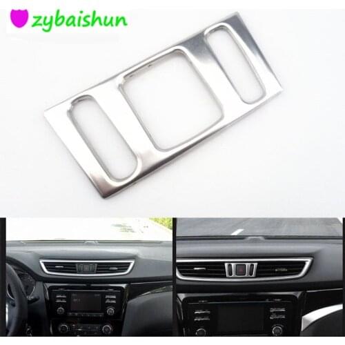 Best quality! Inner Center Console Exit Air Release Door Cover Trim For Fit Nissan Qashqai Xtrail J11 2014 2015 X-TRAIL
