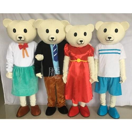 Lovey T-shirt Teddy Bear Mascot Costumes Dresses Teddies Bear Babydoll Costumes Apparels Foam for Halloween Carival Party Event