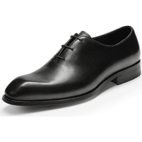 2021 Autumn Flat Men Wedding Shoes Genuine Cow Leather Oxford Black Lace Up Men Formal Shoes Handmade Business Footwear Size 44