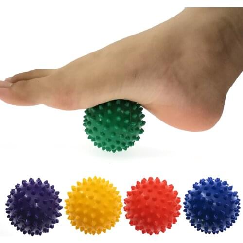 Durable PVC Spiky Massage Ball Trigger Point Sport Fitness Hand Foot Pain Relief Plantar Fasciitis Reliever Hedgehog 7cm Balls