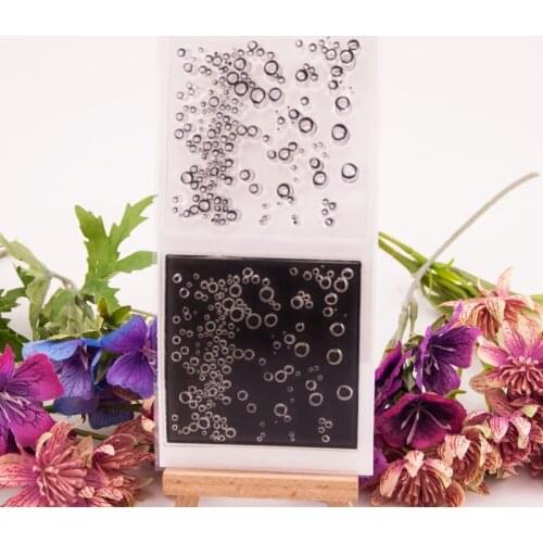 Bubble Transparent Clear Silicone Stamps for DIY Scrapbooking/Card Making/Kids Fun Decoration Supplies