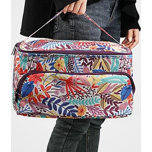 Dustproof Oxford cloth storage bag Tote Bag Unique Pattern Large Capacity Oxford Cloth Yarn Storage Bag with Handle for Home