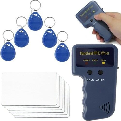 Handheld 125KHz T5577 CET5200 EM4305 EN4305 RFID Duplicator Copier Programmer Reader Writer ID Tags Rewritable Card Cloner Key