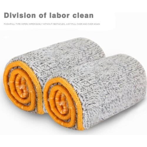 Self-Wringing Double Sided Flat Mop Telescopic Handle Mop Floor Cleaning Tool Living Room Kitchen Drop