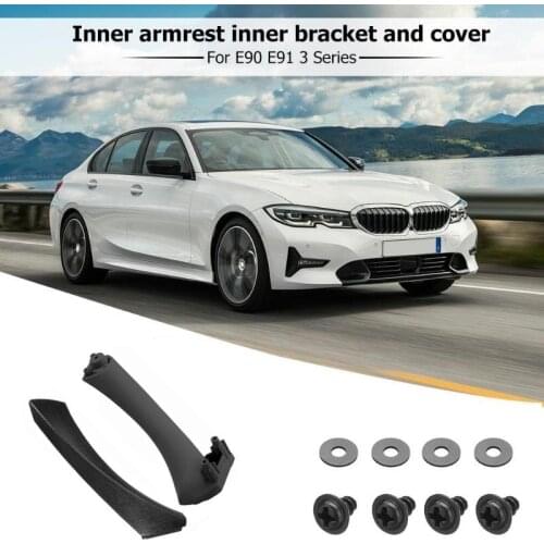 Car Inner Handle Interior Door Panel Pull Trim Cover Gray Beige Black left Right For BMW 3 series E90 E91 316 318 320 325 328