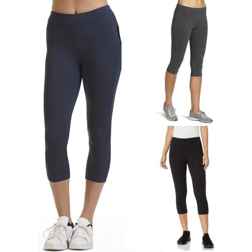 3/4 Yoga Pants Women Calf-length Pants Sport Leggings Women Fitness Yoga Gym High Waist Trainer Control Leggings Trousers