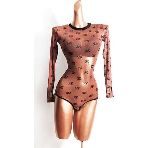 2020 New Long Sleeve Women Latin Dance Bodysuit Latin Dancing Tops Practise Tango Chacha Dancing Performamnce TL608
