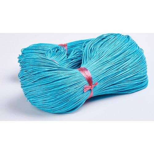 1Bundle Waxed Cotton Cord Macrame Necklace Making 1mm about 76.55~82.02 yards(70~75m)/small bundle about 382.76~410.1 yards