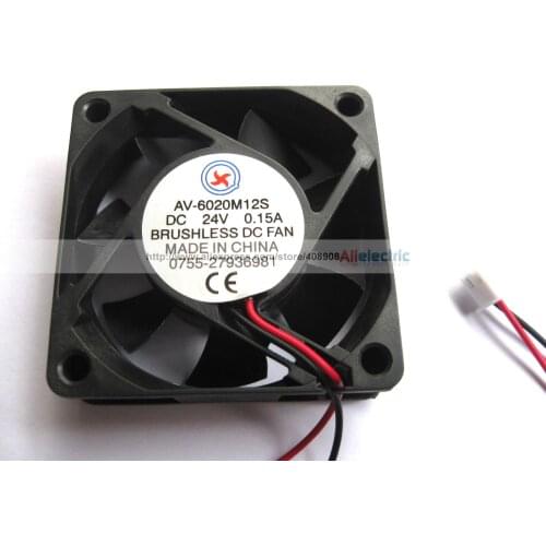 5 Pcs Brushless DC Cooling Fan 7 Blade 24V 6020s 2Wire