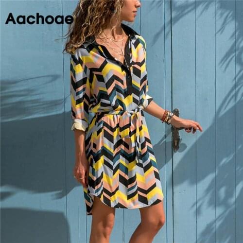 Офисные летние платья Aachoae China At AliExpress