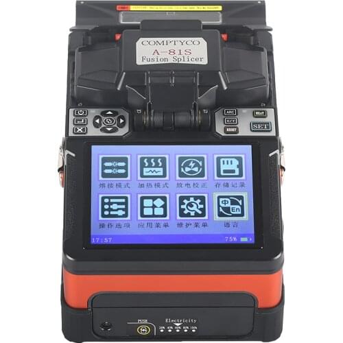 ZHWCOMM A-81S Fiber Fusion splicing machine FTTH Automatic Intelligent Multifunctional Optical Fiber Fusion Splicer