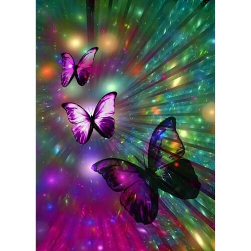 Butterfly animal new arrival flower DIY Crystal full drill square 5D diamond painting cross stitch kit mosaic round rhinestone