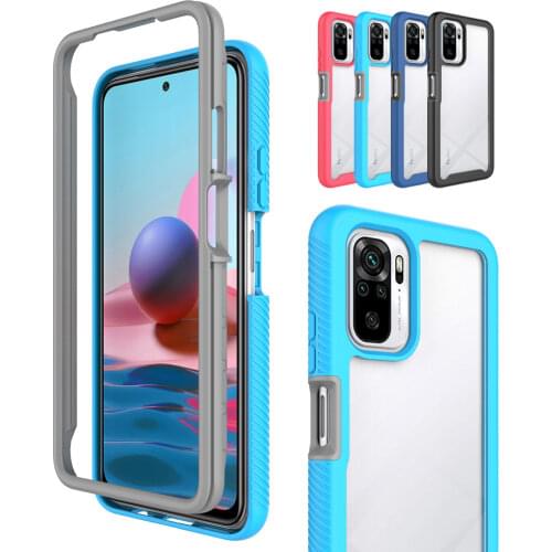 For Redmi Note 9 9S 9A 9C Note 10 Case 360 Full Protection Heavy Duty Bumper Phone Cover for Xiaomi Poco M3 X3 NFC Mi 10T Pro