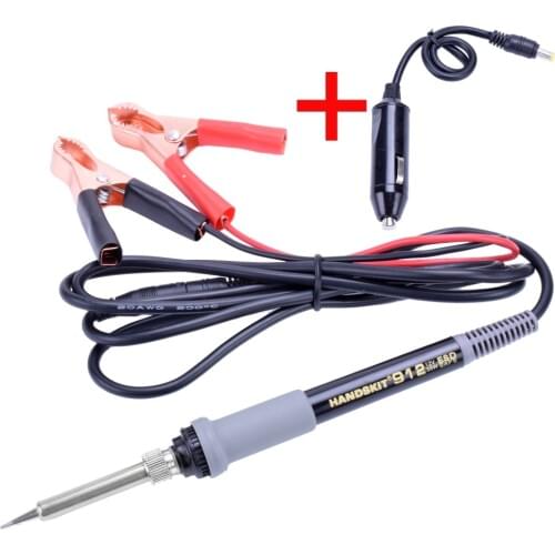 Ebakey Soldering Iron DC12V / 35w Car Battery Low Voltage Electrical Soldering Iron Head Clip Portable Soldering Iron