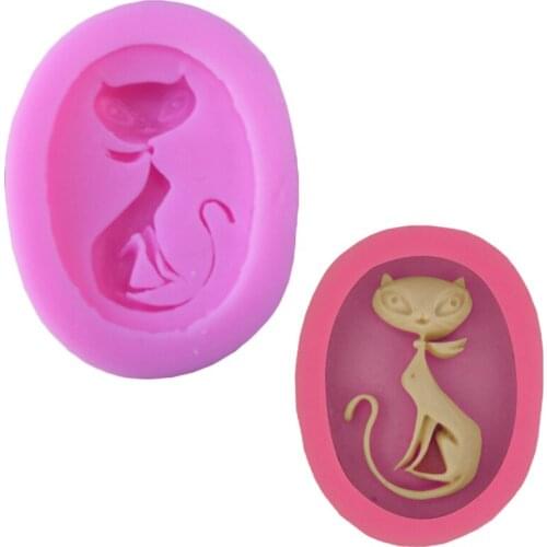 Beautiful Animal Fox Mold 3d Cake Decoration Fondant Silicone Cake Cream Chocolate Mold Fudge Diy For Kitchen Baking Tool