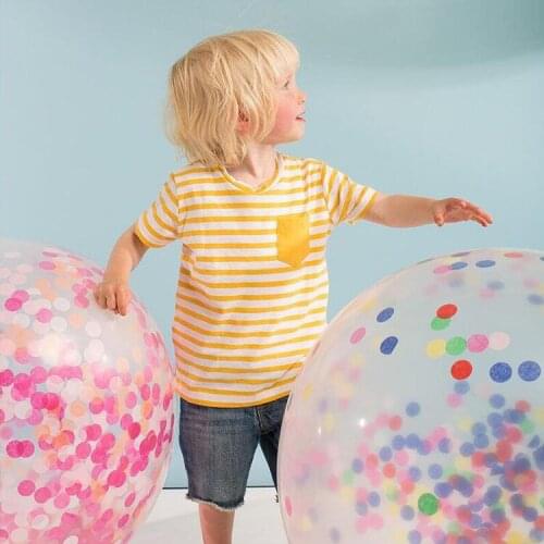 36 inch round transparent paper sequins confetti latex balloon children toy balloon birthday party decoration balloon