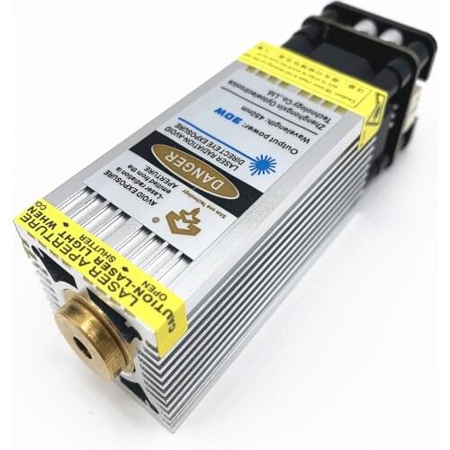 30W laser head, blue laser module, fast engraving speed, can be used to engrave stainless steel and oxidized metal, with TTL/PWM
