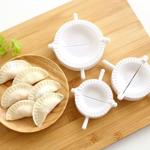 MJ087 New 3pcs Press Ravioli Dough Pastry Pie Dumpling Maker Gyoza Tools Mould Tool 3 Size Easy Eco Friendly Dumpling Mould