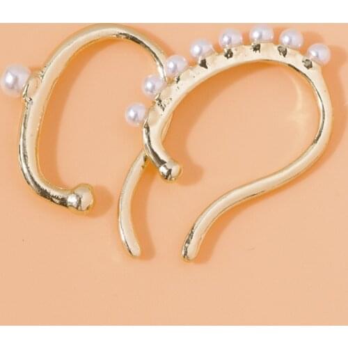 New pearl Clip Earrings For Women Ear Clip Boho fake piercing Ear Bone Earring Fashion Jewelry aesthetic accessorie Praty Gifts