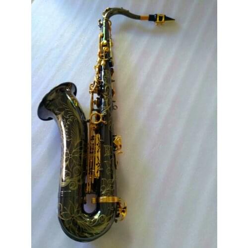 Brand New Tenor saxophone B Flat Music instrument Golden key Saxophone High Quality Brass Pearl Buttons With mouthpiece Free