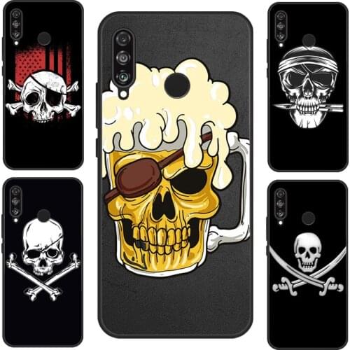 Pirate Skull For Huawei P40 Lite P20 P30 Pro Mate 20 Lite Nova 5T P Smart 2019 Case For Honor 8X 9X 10i