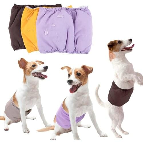 Pet Dog Nappy Pants Waterproof Breathable Menstrual Pant Reusable Male Cotton Physiological Pants Belly Band Shorts Pet Supplies