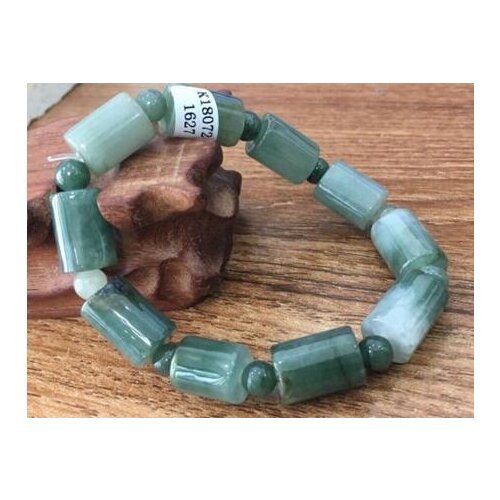 Certified 100% Natural Grade A Jade Jadeite 10x12mm Beads Bangle Bracelet