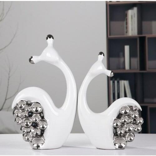MODERN CERAMIC ANIMAL ORNAMENTS FISH BUTTERFLY FIGURINES CRAFTS HOME LIVINGROOM TABLE FURNISHING DECORATION OFFICE ACCESSORIES