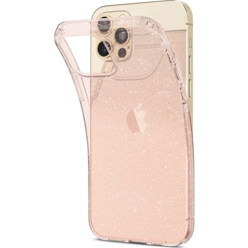 Spigen for iPhone 12 Mini Pro Max A2172 A2176 A2341 A2342 Case Liquid Crystal Glitter Flexible Layer Soft Cover