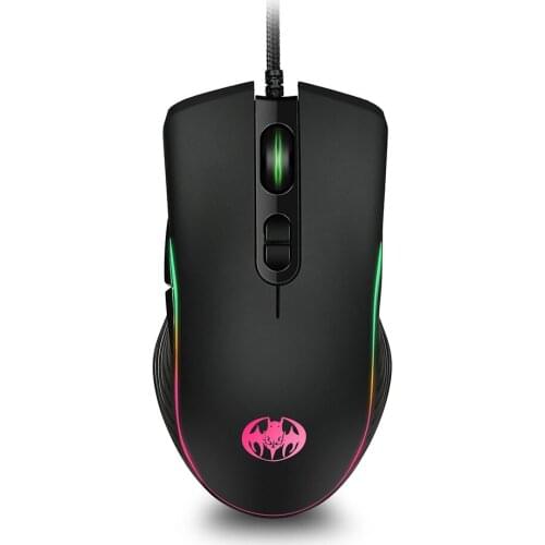 GM06 USB Wired Gaming Mouse 7 Buttons 4 level adjustable 7200 DPI USB Computer Mouse Gamer Mice With Backlight For PC Laptop