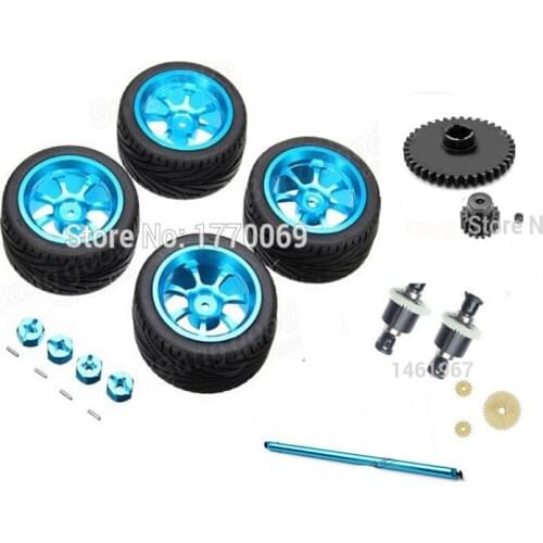 Wltoys A959 A969 A979 K929 Metal Set RC Car Spare Parts +A-alloy Rims & Tires