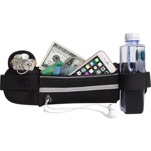 Women Men Outdoor Sports Running Bum Bag Waist Pack Waterproof Fanny Pack Waist Belt Money Wallet Water Catch Zip Pouch Bags