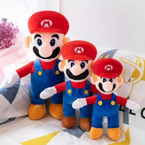Zqswkl 40/50/60cm super mario kawaii plush toys for children girls boys birthday gift anime pillows decor home stuffed toys