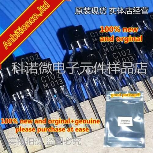 10pcs 100% new and orginal KRC102M C102M 2SC102 C102 TO-92 EPITAXIAL PLANAR NPN TRANSISTOR in stock