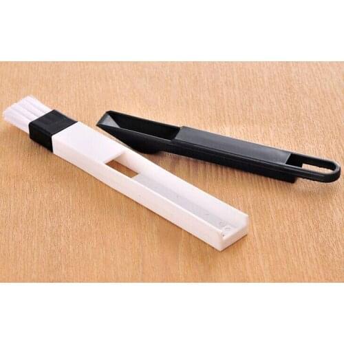 200PCS 2 In 1 Polished Window Track Cleaning Brush Keyboard Nook Cranny Dust Shovel New comb