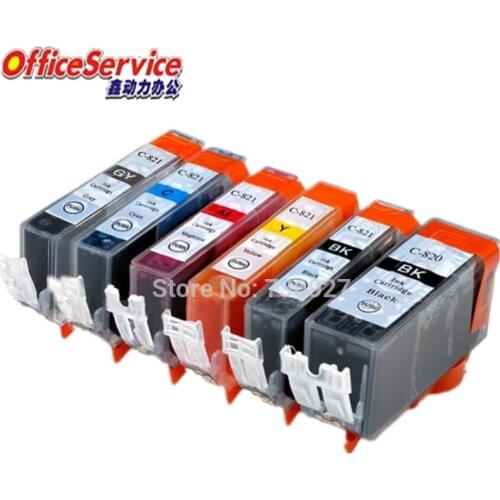 3 Sets PGI-820 CLI-821 Compatible ink Cartridge PGI820 PGI 820 For Canon PIXMA MX860 MX870 MP988 MP996 inkjet printer