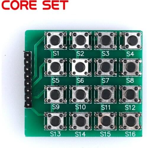 5 pcs 1Pc 4*4 Matrix 16 Keypad Micro Switch Array Keyboard Breadboard Module 16 Button Mcu 8pin 4x4