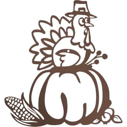 9 inch Thanksgiving Turkey Window Clings Wall Sticker Decorations Thanksgiving Sticker Decals Party Decor Ornaments Home Decor
