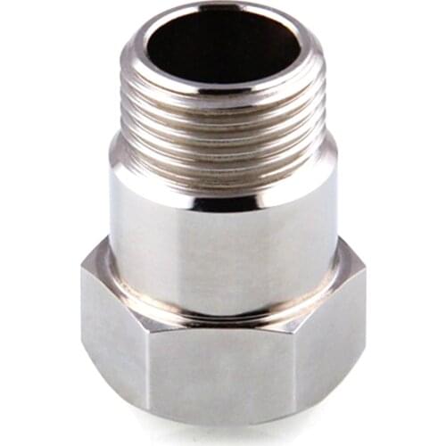 32mm Nickel Plated M18 x 1.5 Bung Adapter Lambda O2 Oxygen Sensor Isolator Extender Spacer Joints Converter Car Auto Accessories