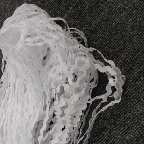 Free shipping-Zig zag Ric rac Ribbon Tape,width 5-6mm,100m/roll,DIY handmade Felt for Decorateing clothes