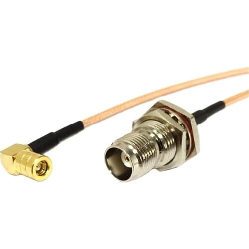 Wireless patch leads SMB female right angle to TNC female bulkhead jumper cable adapter RG316 15cm/30cm/50cm/100cm wholesale NEW