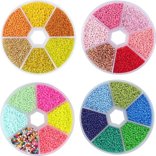 Apx 5700Pcs/Box 2mm Crystal Czech Glass Loose Beads Making For Jewelry charm Seed Rondelle Spacer Beads Needlework DIY Necklace