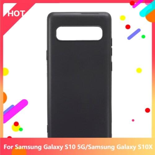 Galaxy S10 5G Case Matte Soft Silicone TPU Back Cover For Samsung Galaxy S10X Phone Case Slim shockproof