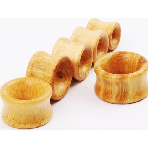 JUNLOWPY Bamboo Wooden Wholesale Body Jewelry Flesh Tunnels Ear Plugs Gauges Piercing Earring Stretchers Expanders mix 8-20mm
